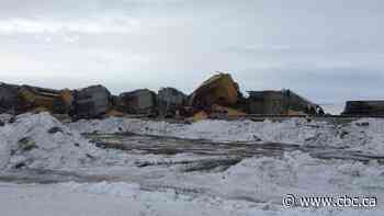 Train hauling corn derails near Drinkwater, Sask.