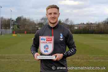 Keillor-Dunn Wins Player of the Month Award - oldhamathletic.co.uk