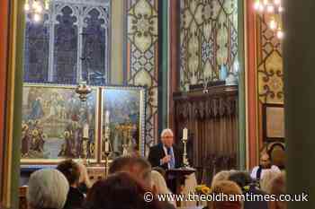 Oldham's Ukrainian community comes together for vigil - The Oldham Times