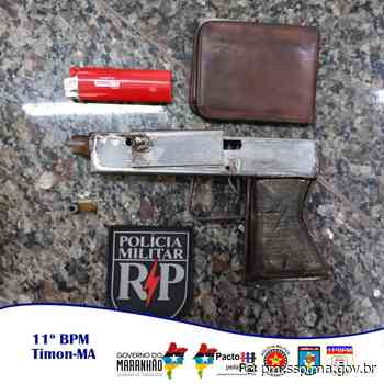 POLÍCIA MILITAR APREENDE ARMA DE FOGO EM TIMON • PM/MA - Polícia Militar do Maranhão - Polícia Militar do Maranhão