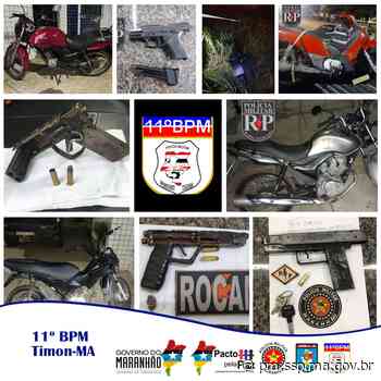 Operações da PM em Timon tem saldo positivo com apreensões de armas de fogo e recuperação de veículo roubados • PM/MA - Polícia Militar do Maranhão - Polícia Militar do Maranhão