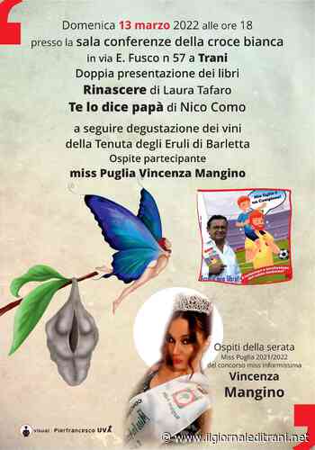 Trani, domenica alla Croce Bianca la presentazione di due libri e degustazione di vini - Radio Bombo