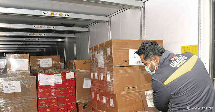 Mannheim:  14,5 Tonnen Hilfsgüter auf dem Weg in die Ukraine