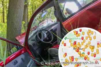 Blackburn: Accident hotspots in UK’s most dangerous place to drive