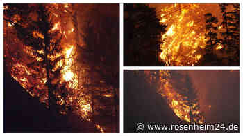 Flammeninferno unweit von Schloss Neuschwanstein: Löscharbeiten laufen auf Hochtouren