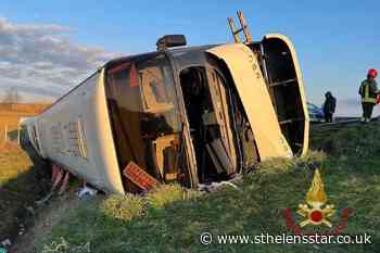 Passenger killed as bus carrying Ukrainian refugees overturns in Italy - St Helens Star