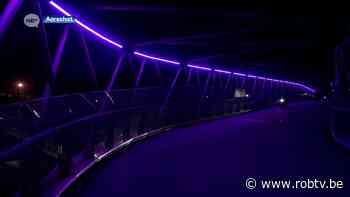 Voetgangersbrug over het station van Aarschot voortaan mooi verlicht - ROB-tv