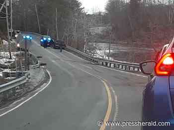 One person hospitalized following crash in Durham - Press Herald