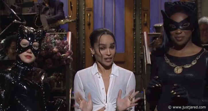 Zoe Kravitz's 'Saturday Night Live' Monologue is Crashed by Multiple Catwomen - Watch Now!