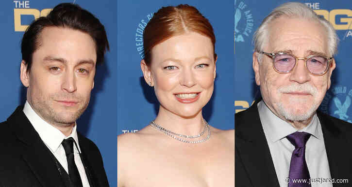 Succession's Kieran Culkin, Sarah Snook, & Brian Cox Step Out for DGA Awards 2022