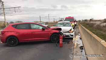 Une collision sur la D612 fait deux blessés légers entre Frontignan et Sète - Midi Libre