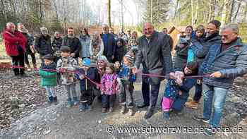 Beim Sportplatz in Hochdorf - Stadt Nagold eröffnet ihren ersten Waldkindergarten - Schwarzwälder Bote