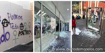 Olvidan marcha pacífica y causan destrozos en el Centro de Cuernavaca - Diario de Morelos