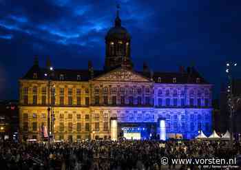 Koninklijk Paleis Amsterdam kleurt blauw en geel voor Oekraïne - Vorsten