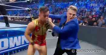 WWE Security Makes Pat McAfee Leave SmackDown After Wild Austin Theory Brawl - ComicBook.com