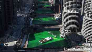 Return of a St. Patrick's Day tradition in Chicago brings cheer and a green river