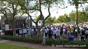 Dozens Rally in Miami Beach Against ‘Don't Say Gay' Bill