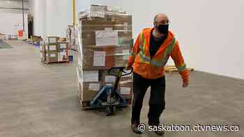 More than 3500 kilograms in relief, military supplies leaves Saskatoon for Ukraine - CTV News Saskatoon