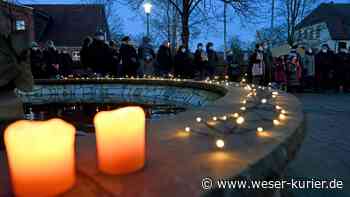 Mehr als 200 Menschen bei Mahnwache in Lilienthal - WESER-KURIER