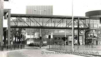 When footbridge helped you cross Ainsworth Street, Blackburn