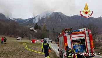 Incendio boschivo sul Monte Branzome sopra Contrà Alba a Schio - Nordest24.it
