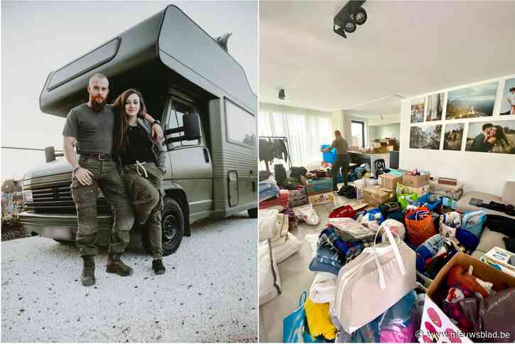 Raïs en Tim ruilen romantische vakantie voor maand hulp in Oekraïne: “Het voelde verkeerd om te gaan reizen terwijl mensen dichtbij in nood zijn”