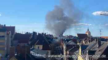 Brand in Kriegshaber: Anwohner sollen Fenster geschlossen halten