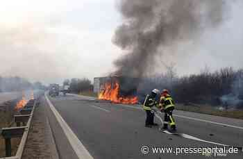 POL-HWI: Brennender Sattelauflieger sorgt für Vollsperrung der A20