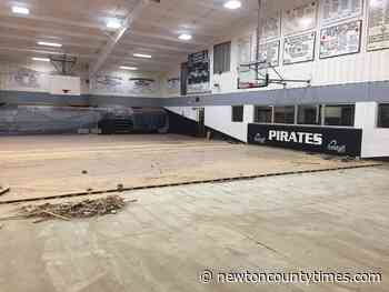 Replacing the Jasper basketball court floor - Newton County Times