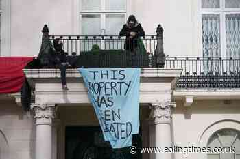 Protesters on oligarch's balcony have 'made peace with getting arrested' - Ealing Times