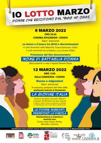 L'8 marzo a Chieri: appuntamento stasera al Cinema Splendor - CentoTorri