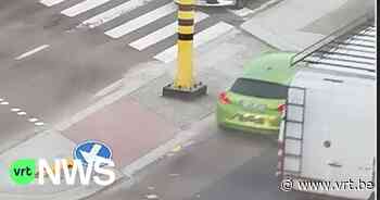 Verkeerspaaltje in het centrum van Maasmechelen al voor de zesde keer omver gereden - VRT NWS