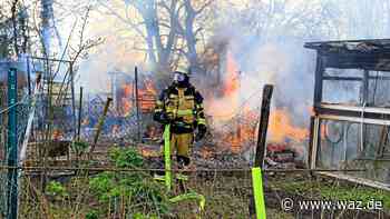 Bochum/Essen: Gartenlauben und Hühnerstall in Vollbrand - WAZ News
