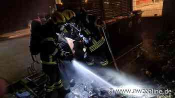 Einsatz in Varel: Feuerwehr löscht brennende Mülltonnen - Nordwest-Zeitung