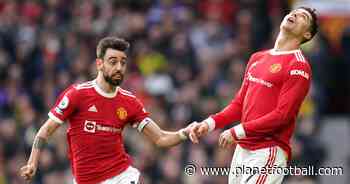 Watch: Ronaldo & Bruno shake heads in disbelief after Man Utd draw - Planet Football