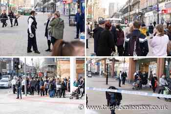 Bexleyheath Broadway Shopping Centre evacuated in bomb scare - pictures
