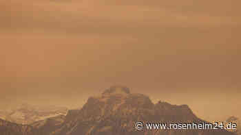 Oranger Schleier über der Region: Südwestwinde tragen Saharastaub nach Bayern