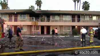 Fire damages transitional housing facility in west central Fresno
