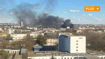 Schwarze Rauchwolke über Augsburg: "Wir hatten Glück mit dem Wetter"