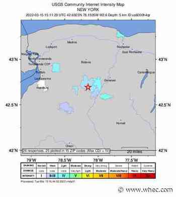 Minor earthquake recorded near Warsaw, N.Y., says USGS