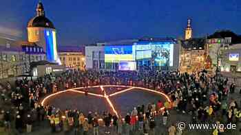 Siegen: 1000 Lichter auf dem Schlossplatz für die Ukraine - WP News
