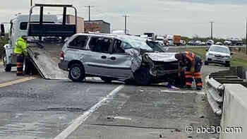 4 severely injured in two-car crash in Madera County; Part of Highway 145 closed