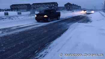 Saskatoon streets, sidewalks covered in 'icy glaze,' Claypool Drive closed - CTV News Saskatoon