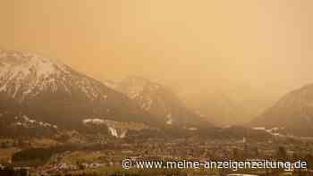 Rot-gelber Himmel über Bayern: Seltenes Wetter-Phänomen bringt Blutregen
