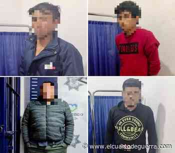 Nuevo asalto frustrado por policía de Apizaco; caen cuatro presuntos delincuentes - El Cuarto de Guerra