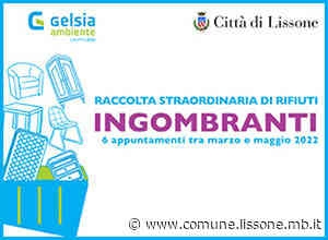 Comunicato stampa - Lissone: Raccolta straordinaria di rifiuti ingombranti - Comune di Lissone
