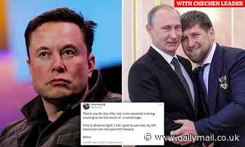 Elon Musk is branded ELONA by Chechen warlord while warning Tesla boss not to fight Putin