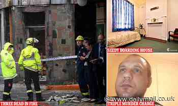 Inside seedy boarding house where three men were roasted alive as resident charged with murder