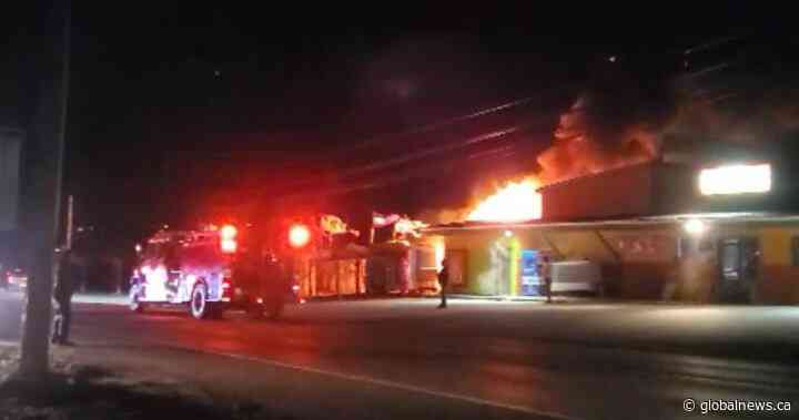 Arson suspected in Oliver grocery store fire - Global News