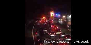 WATCH :M61 shut near Bolton after lorry fire - The Bolton News